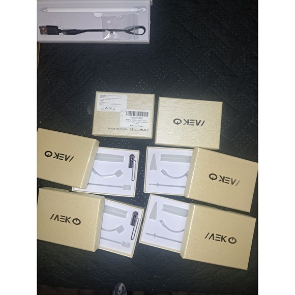 NIB- Lot of 12 Boxes MIKOO iPad Stylus Pens PLUS 4 MEKO Stylus Accessories - Picture 4 of 13